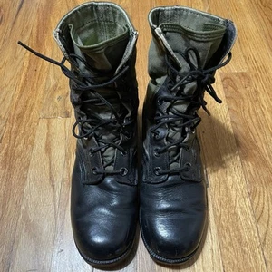 Vintage RO Search US Military Jungle Combat Boot Spike Protective Size 6W 80s - Bild 1 von 7