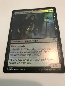 Orzhov Enforcer: lámina #087 Magic the Gathering Magic The Gathering Ravnica remasterizado, casi nuevo negro - Imagen 1 de 4