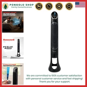 QuietSet 40-Inch Tower Fan: Remote Controlled, Oscillating Cooling Essential - Picture 1 of 10
