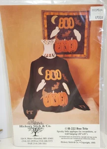 Vintage Boo Trio by Hickory Stick & Co Sweatshirt Applique 1995 Pattern #H-222 - Picture 1 of 4