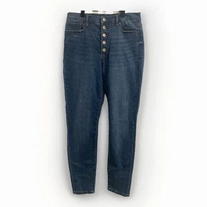 Banana Republic Jeans Women's 8P Dark Wash Skinny High Rise Button Fly - Picture 1 of 7