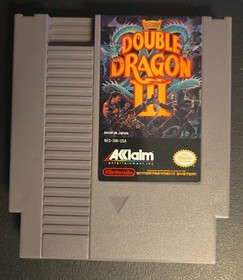 Lote de 2 juegos NES Double Dragon III (SUPER LIMPIO) y Xenophobe
