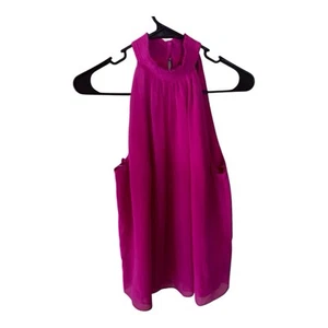 Halogen Sleeveless Sheer Pink Women’s Size M - Picture 1 of 4