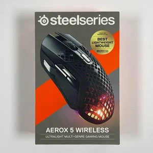SteelSeries Aerox 5 Wireless - Holey RGB Gaming Mouse - Ultra-Lightweight 18K - Imagen 1 de 6