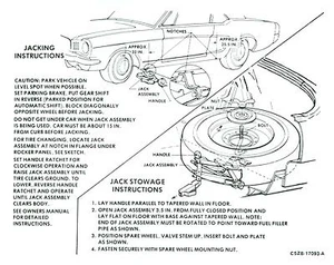 1965 MUSTANG JACK INSTRUCTION DECAL - Bild 1 von 1