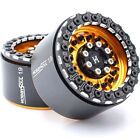 2x RC Aluminum Force 1.9 beadlock wheels Rims Wide 32mm For Scx10 Trx4 Gen8