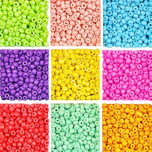 ❤ 50g Glass Seed Beads Opaque Silver Lined Ceylon Transparent 2mm 3mm 4mm ❤ - Picture 1 of 41