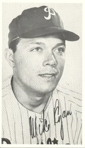 Cartolina Mike Ryan 1969 Philadelphia Phillies edizione squadra originale Red Sox - Foto 1 di 1