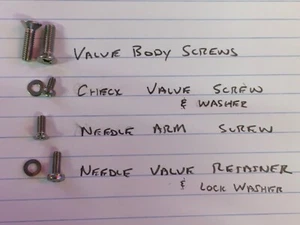 Mikuni Super BN38/44/46 - Carburetor screws - Internal only. Carb Kit Stainless - Picture 1 of 3
