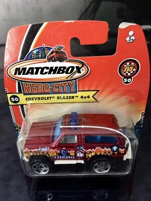 MATCHBOX HERO-CITY CHEVROLET BLAZER 4X4 NUOVO E SIGILLATO - Immagine 1 di 4