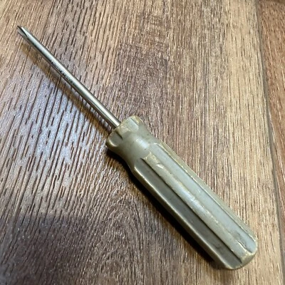 Destornillador vintage Bridgeport EE. UU. Phillips #1 mango gris Foto 1 de 4