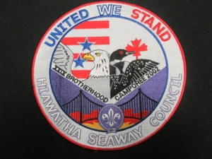 Hiawatha Seaway Council 29th Brotherhood Camporee 2002 Jacket Patch      SX2 - Picture 1 of 1