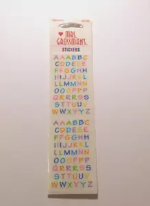 Mrs. Grossman's Stickers Lot of 3 Strips Brand New in Package ~Alphabitsy~ HTF - Picture 1 of 1