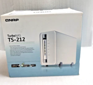 Qnap TS-212 TurboNAS 1.2GHz 256MB RAM (2xBAY Sata) WITHOUT HDD - Picture 1 of 11