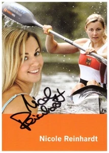 Nicole Reinhardt Kanurennsport (1.OS 2008) Autogrammkarte (03.25) - Bild 1 von 1