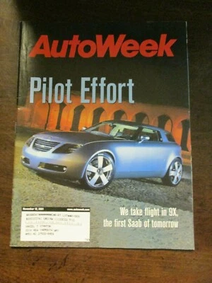 AUTO WEEK MAGAZINE NOVEMBER 12, 2001 CHRYSLER PT CRUISER 2003 MERCEDES BENZ SL50 - Image 1 of 2