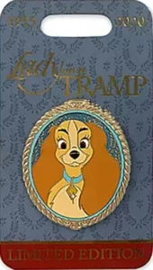 Disney Pin 00002 Lady and the Tramp LADY Portrait Cameo Limited Edition LE  - Picture 1 of 2