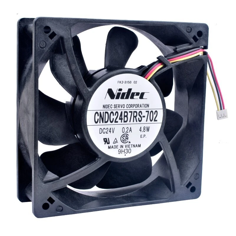 CNDC24B7RS-702 120mm 120x120x38mm DC24V 0.20A 4.8W Axial flow fan cooling fan - Image 1 of 4