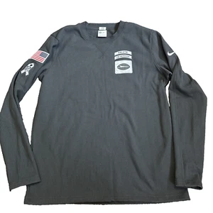 New York Jets Nike NFL On Field Manica Lunga Salute To Service Large - Grigio - Foto 1 di 11