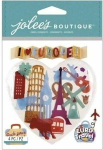 JOLEE'S BOUTIQUE - EUROPE - I love Europe Heart Collage - DIMENSIONAL STICKER - Picture 1 of 2