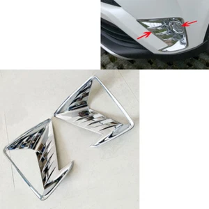2x For Toyota RAV4 2016-2018 Front Bumper LH RH Fog Light Silver ABS Whole Cover - Imagen 1 de 3