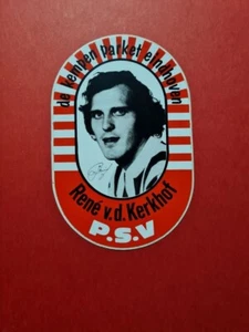 Rene van de Kerkhof  - PSV Eindhoven - 80er - Sticker - Niederlande - WM 74 -78 - Picture 1 of 2