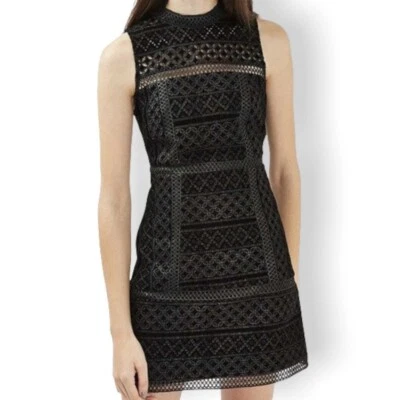 Черный бархат готическое платье верхний магазин крючком новый Рождественская вечеринка оболочка размер 4 LBD - Изображение 1 из 4