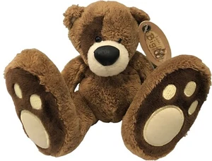 Teddy Bigfoot Bear Brown Plush Soft Toy Carte Blanche. New With Tags 14cm - Picture 1 of 3