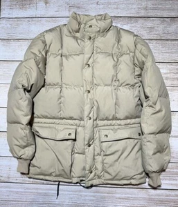 Eddie Bauer Vintage Beige Parka Piumino Blizzard Outdoor Escursionismo Tampone Piccolo - Foto 1 di 13
