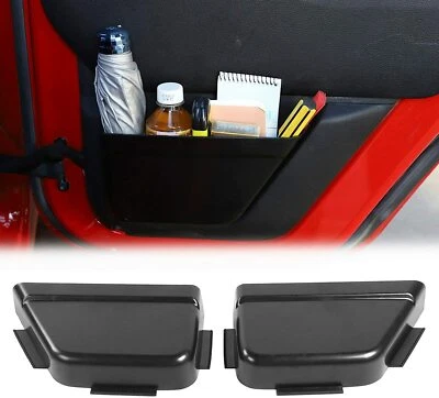 Rear Door Net Pocket Storage Box Organizer for 2011-2018 Jeep Wrangler JKU 4Door - Image 1 of 4