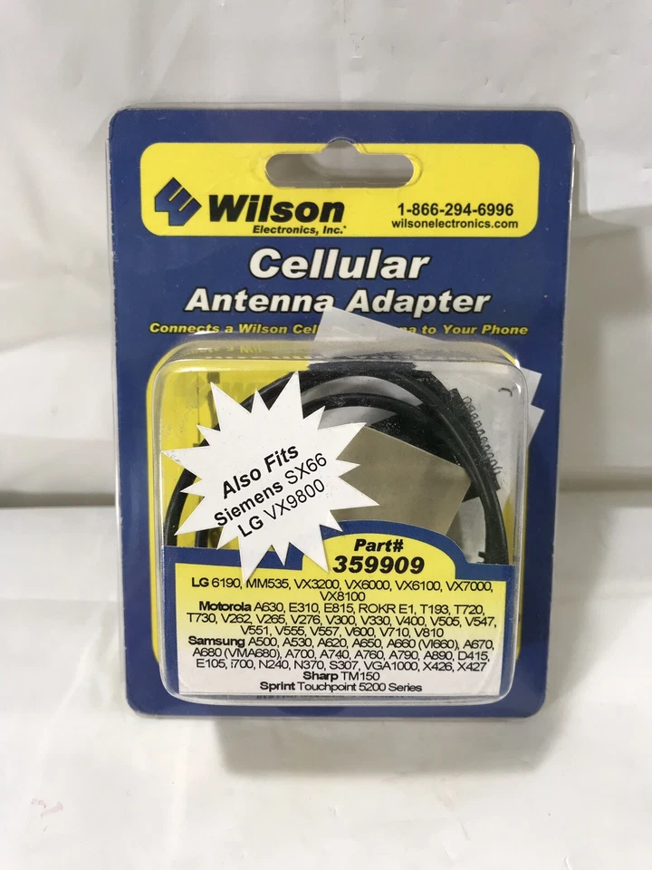 Adaptador de antena celular NOS Wilson Electronics LG Motorola Samsung NIP 359909 Foto 1 de 4