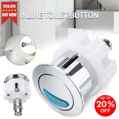 Universal Toilet Push Button Dual Flush Water Saving For Ideal Cistern Tank Part - Image 1 of 4
