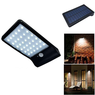 Lampada LED Applique a parete a energia solare con sensore infrarossi PIR - Immagine 1 di 4