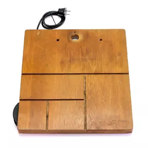 Leitz Wetzlar Valoy Base Plate Board Solid Wood 39x44,5cm w/ Complete Wiring - Bild 1 von 9