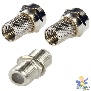 F - KIT CONECTOR ÚNICO RG6 PARA SKY TV CABLE AÉREO TORNILLO TORSIÓN COAXIAL - Imagen 1 de 5