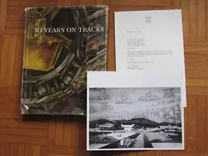 1954 BOOK 50 YEARS ON TRACKS CATERPILLAR WITH PHOTO - Imagen 1 de 9