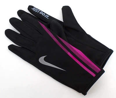Nike Lightweight Gloves Women's XS Swift Running DRI-Fit Black/Fireberry - Image 1 of 4