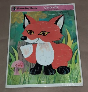 Vintage 1971 Rainbow Works Puzzle Little Fox - Picture 1 of 3