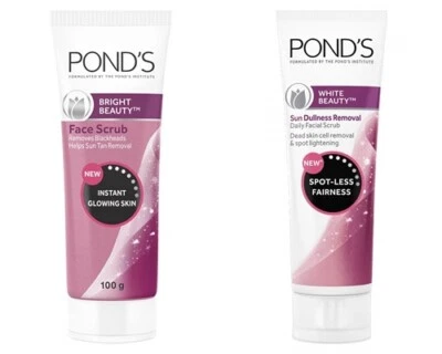 POND'S Bright Beauty Face Scrub Remove Blackheads Help Sun Tan Removal 50/100 gm - Image 1 of 4