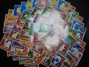 Pokemon Card Amada Sticker Non Holo x60 Aerodactyl Omastar Kabutops etc #4613 - Picture 1 of 10
