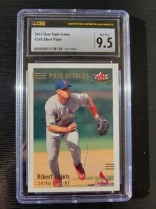 2002 Fleer Triple Crown Pace Setters #268 Albert Pujols Cardinals CSG 9.5 - Picture 1 of 2
