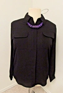 Dressbarn Black Size 1X Tunic Top Long-sleeve Polyester #380 - Picture 1 of 5