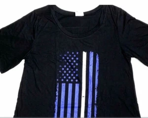 LuLaRoe Boyfriend T klein dünne weiße Linie Notfall medizinische Ersthelfer Neu mit Etikett - Bild 1 von 1