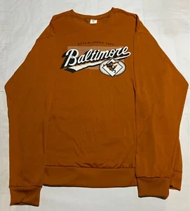 MLB Baltimore Orioles - orange crewneck - sz. Mens Xl NWOT - Picture 1 of 7
