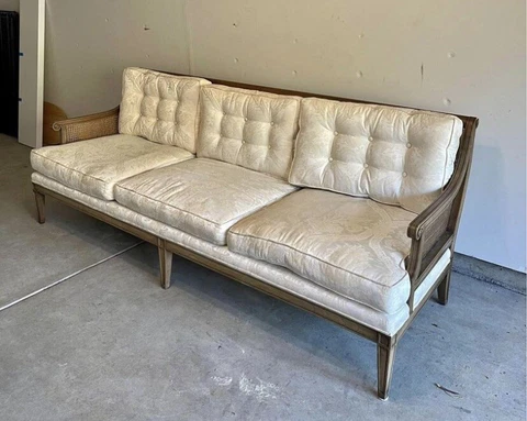 1960s mid century modern Neoclassical Sofa Cover
