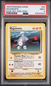 Pokemon TCG Magnemite Base Set 1999-2000 4th Print PSA 9 - Picture 1 of 2