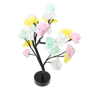 Rose Tree Lights Romantic Table Lamp Simulation Flower Decorative Night - Picture 1 of 12