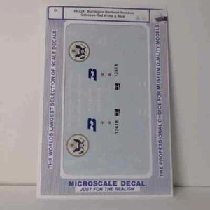 Microscale O Scale Decals: BURLINGTON NORTHERN CABOOSE, Freedom - Red, white ... - Picture 1 of 1