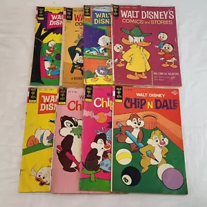 VTG Lot Gold Key Comics 3x Chip n Dale 5x Walt Disney Comics 1970s Mixed Issues - Picture 1 of 17
