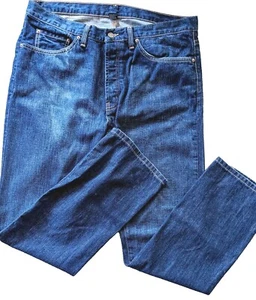 Polo Ralph Lauren Men Jeans 36 x 32 Blue Original RL Authentic Dungarees Classic - Picture 1 of 7